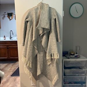 Women's Gray Patterned Cardigan